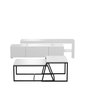 Hanah Home Beliz - Conjunto de muebles de salón blanco